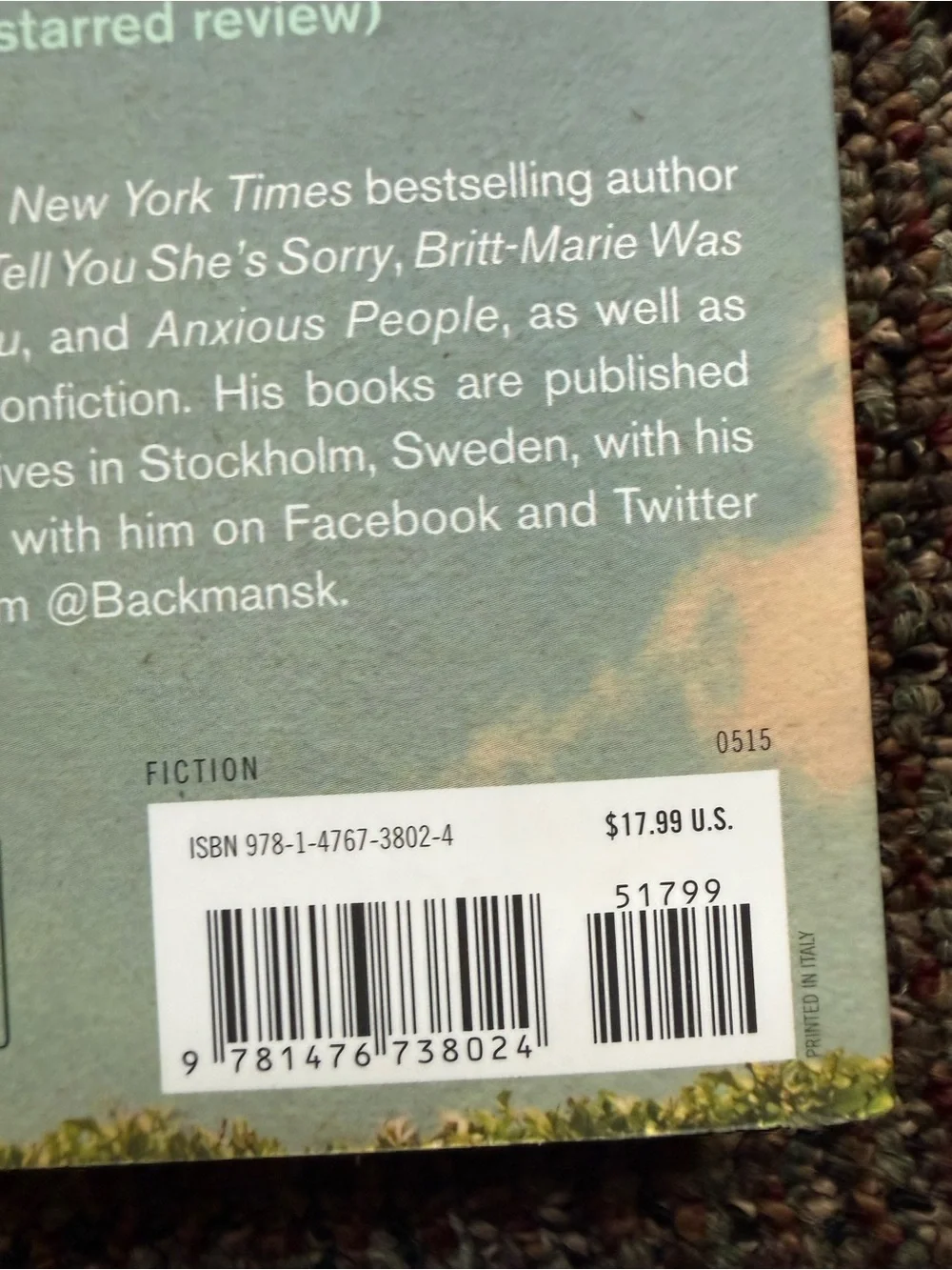 A Man Called Ove Book